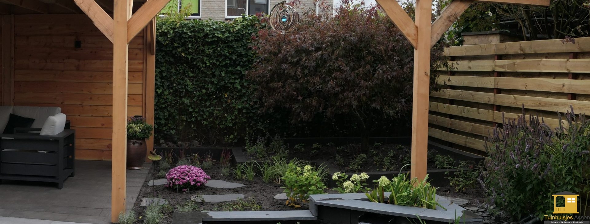 Tuinhuisjes-Assen-Tuinhuisjes, pergola, schuttingen en overkappingen